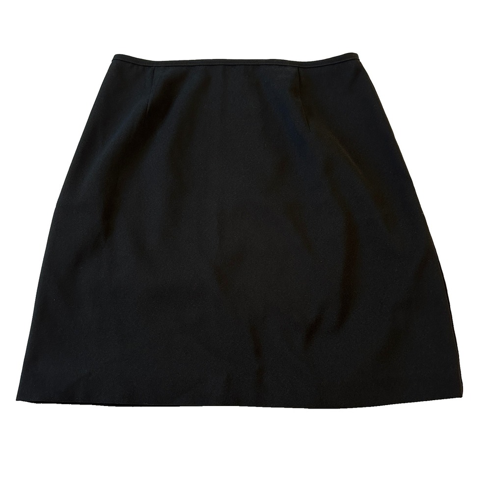 Women's Black Pencil Skirt Size 11/12 Stretch Mini Above Knee Office Career